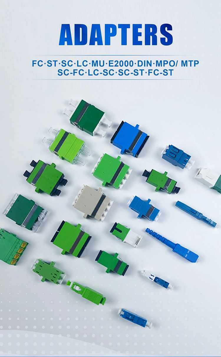 Factory Directly Supply Cheap Price New Type Sc LC Upc APC Simplex Duplex FTTH Optic Fiber Flange Adapters