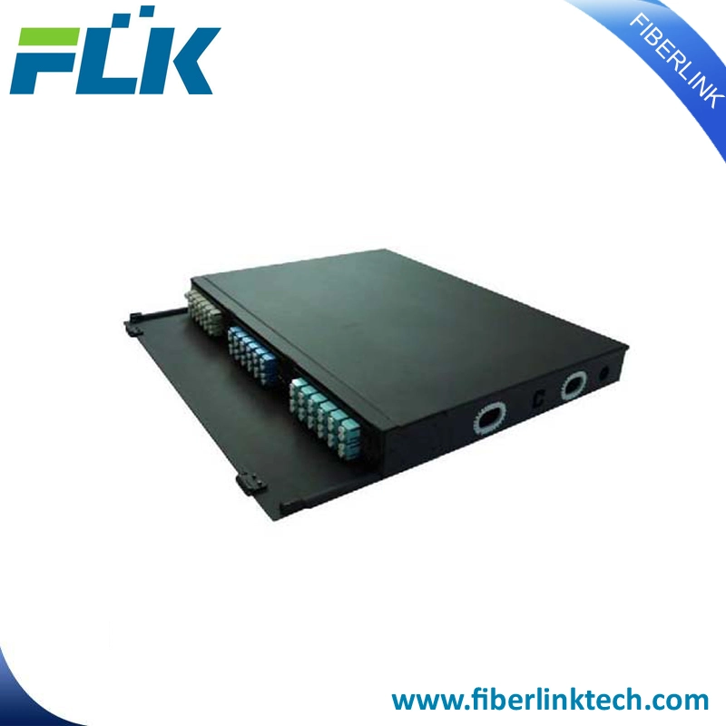 Fiber Optic 4u MPO Patch Panel for LC MPO Solution