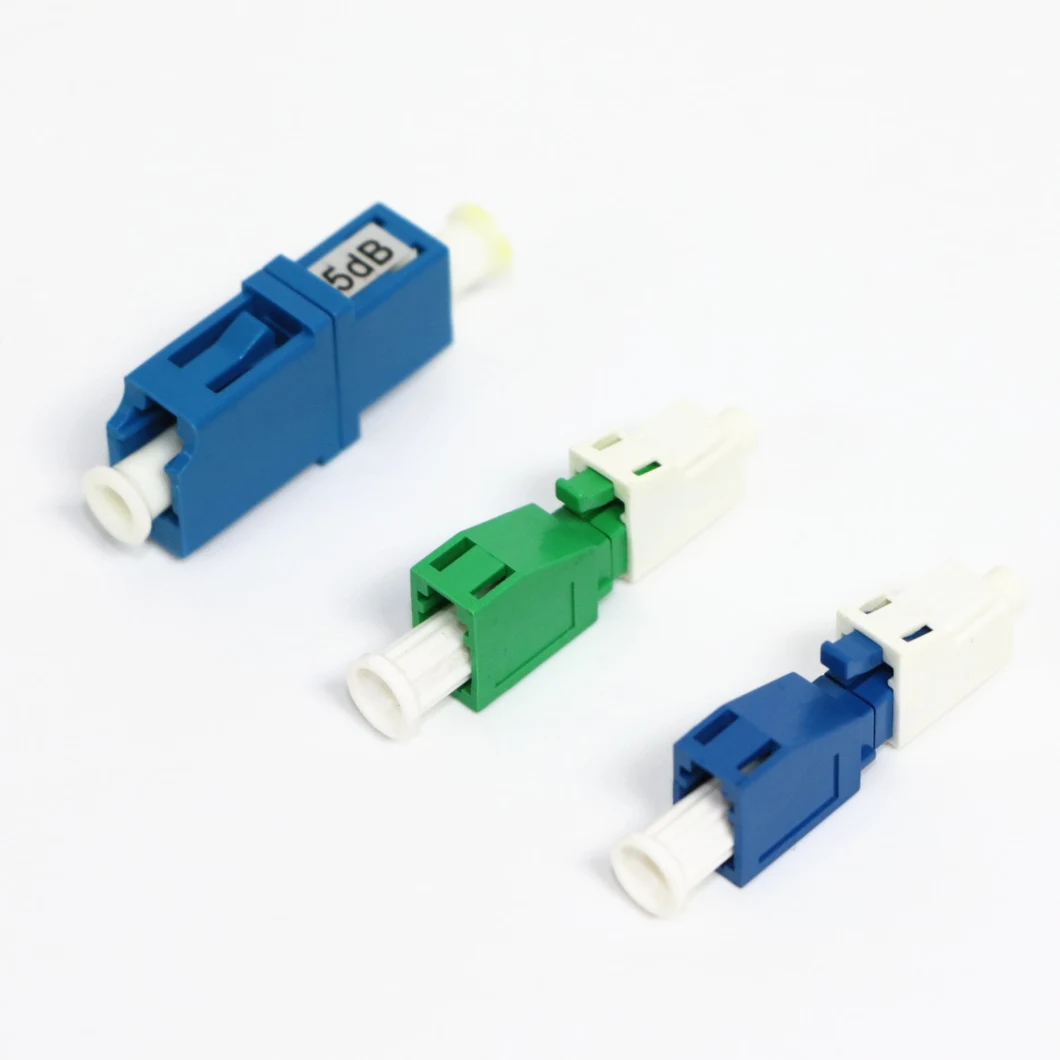 Electronic Fixed Variable LC/APC Sc/APC Male to Female Fiber Optic Attenuator 1-25dB Optional for FTTH Communication