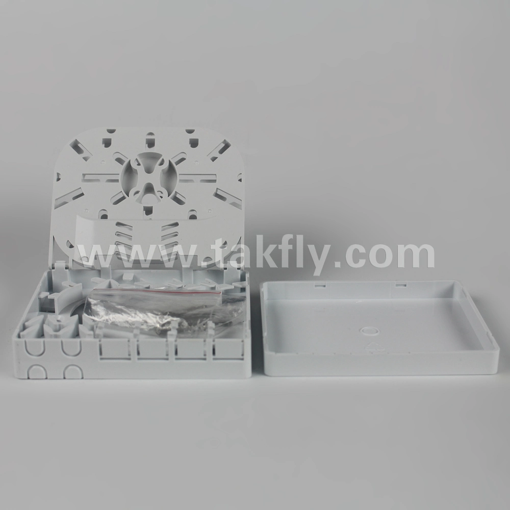 FTTH 4 Ports Wall Mounted Fiber Optic Termination Box