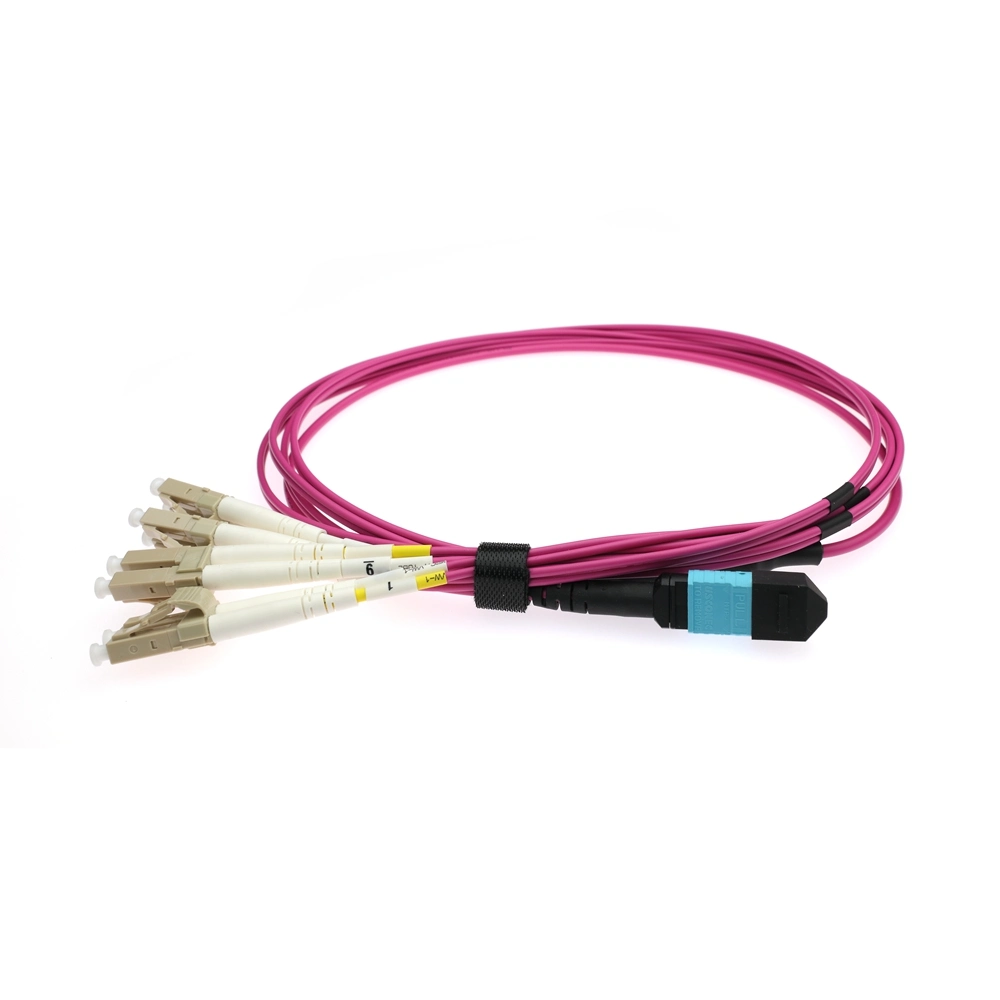 2/12/16/24 Fiber Elite Plenum MPO MTP-LC/Sc/FC Male Female Connector Patch Cord Trunk Jumper MPO MTP Armored Optic Breakout Cable