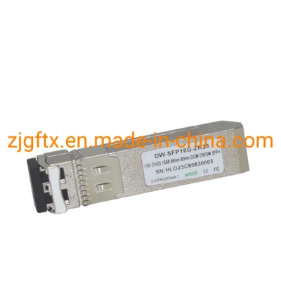 Glasfaser C20~C61 80km DDM 10g DWDM SFP+ Glasfaser トランシーバー